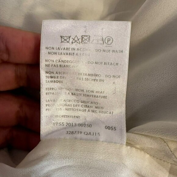 ✨Alexander McQueen Size 42 Black & Beige Patterned Long Sleeve Dress✨ - Picture 9 of 10